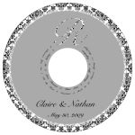 Silhouette CD Wedding Labels